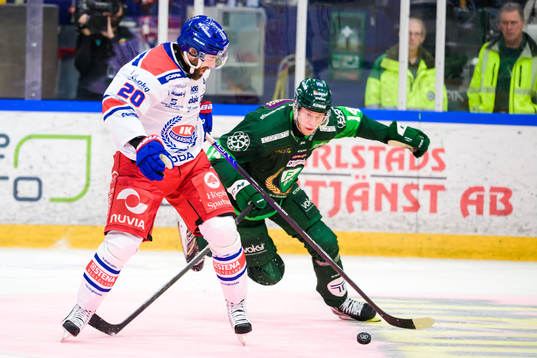 Oskarshamns Hynek Zohorna och Färjestads Victor Ejdsell