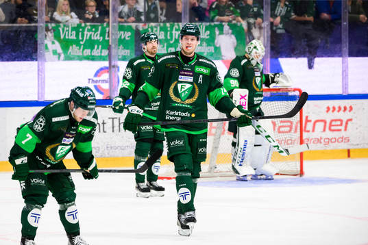 Färjestads Axel Bergkvist, August Tornberg, Victor Ejdsell
