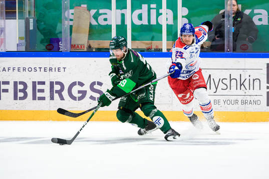 Färjestads Linus Johansson och Oskarshamns Johannes
