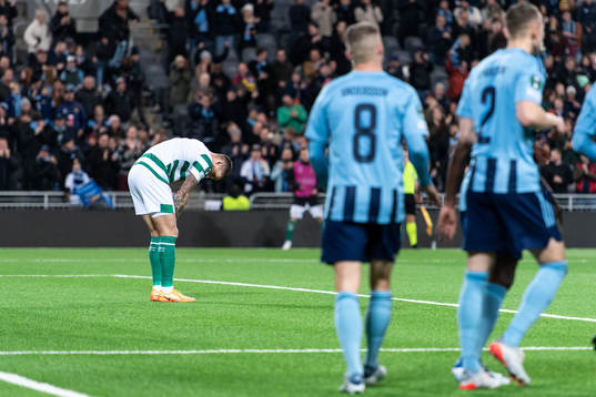 Lee Grace of Shamrock Rovers looks dejected