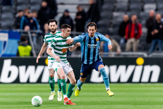 Richie Towell and Gary O Neill of Shamrock Rovers against