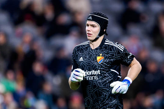 Goalkeeper Jacob Widell Zetterström of Djurgården