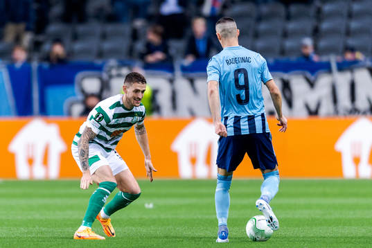Lee Grace of Shamrock Rovers and Haris Radetinac of