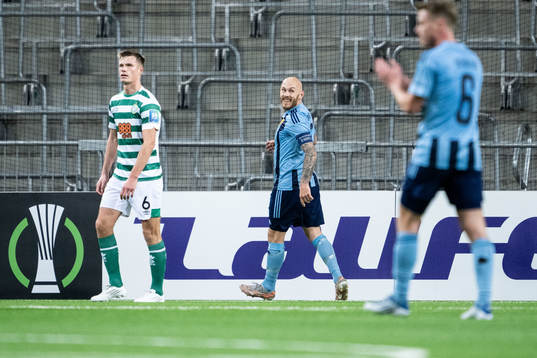 Magnus Eriksson of Djurgården celebrates