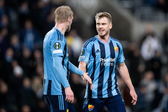 Kalle Holmberg and Rasmus Schuller of Djurgården