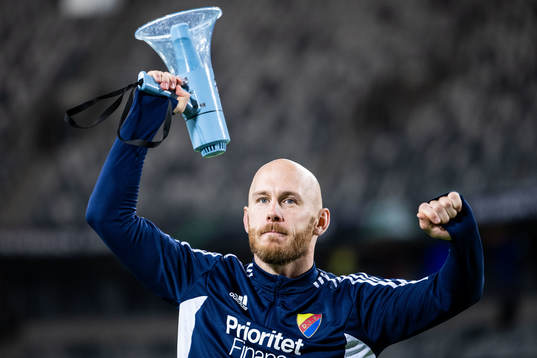Magnus Eriksson of Djurgården celebrates