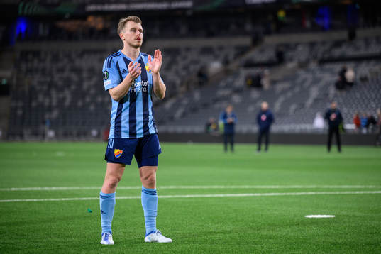 Rasmus Schuller of Djurgården looks dejected