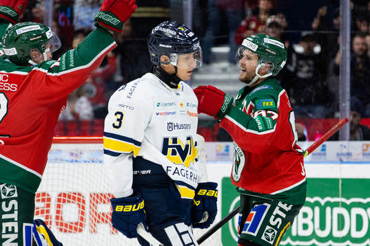 Frölundas Jacob Nilsson jublar