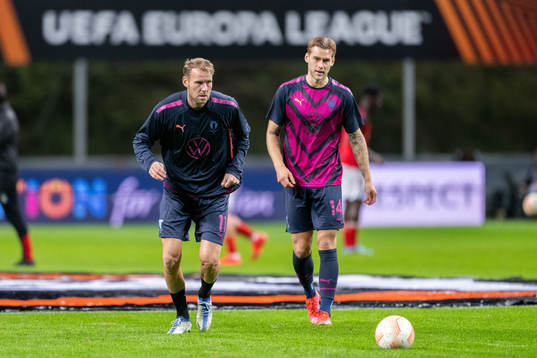 Ola Toivonen and Felix Beijmo of Malmö FF