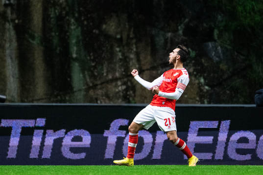 Ricardo Horta of Braga celebrates