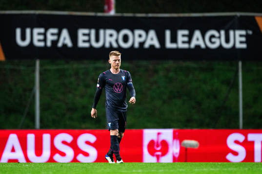 Anders Christiansen of Malmö FF looks dejected