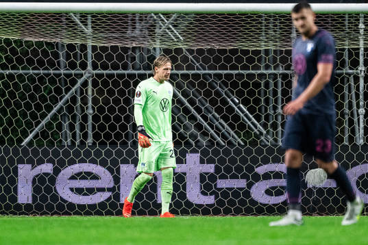 Goalkeeper Johan Dahlin of Malmö FF looks dejected