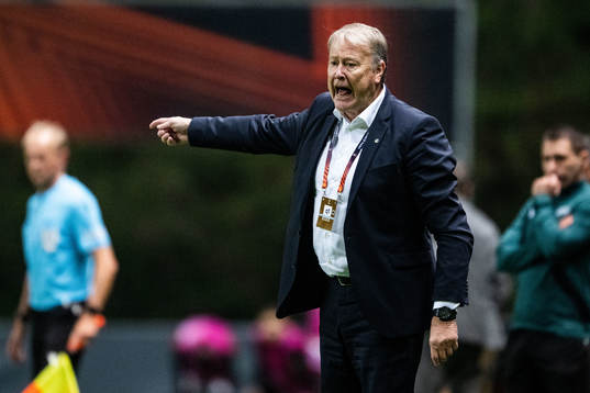 Head coach Åge Hareide of Malmö FF