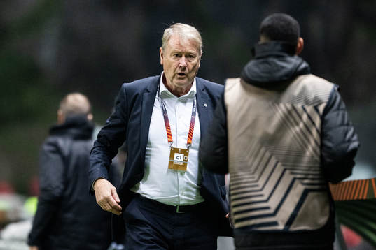 Head coach Åge Hareide of Malmö FF
