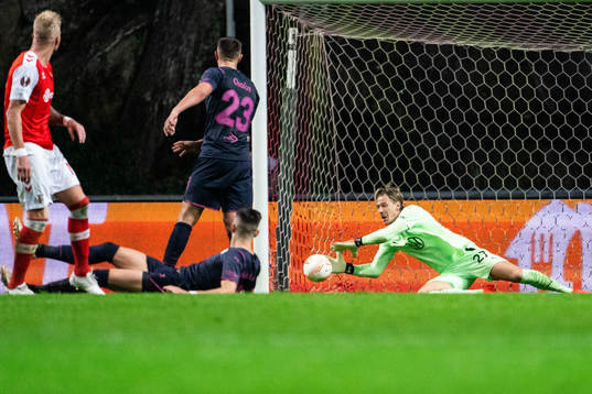 Goalkeeper Johan Dahlin of Malmö FF