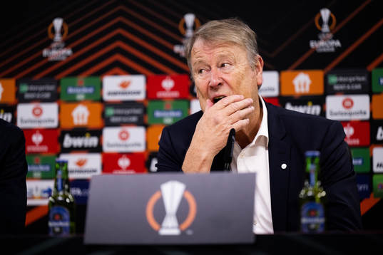 Head coach Åge Hareide of Malmö FF