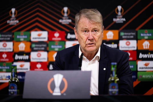 Head coach Åge Hareide of Malmö FF