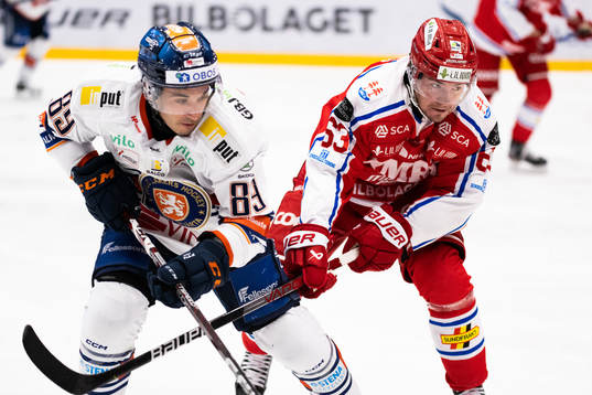 Växjös Jayden Halbgewachs och Timrås Elmeri Eronen