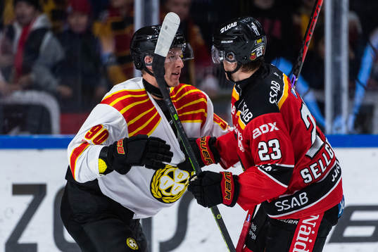 Brynäs David Sklenicka och Luleås Jesper Sellgren