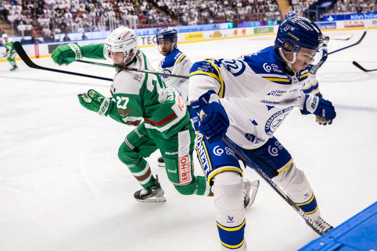 Rögles Linus Sjödin och Leksands Tobias Ekberg