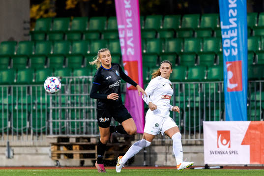Växjös Matilda Nivard och Brommapojkarnas Ebba Hjalmarsson