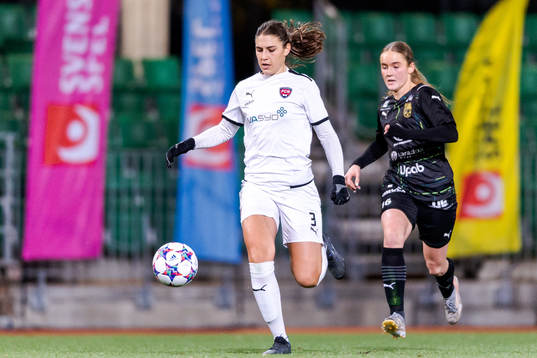 FC Rosengårds Vera Ivarsson och Umeås Thea Bäckström