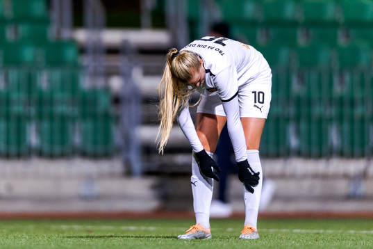 FC Rosengårds Hanna Stenberg deppar