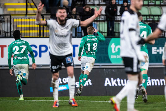 Jönköpings Södras Anton Thorsson jublar
