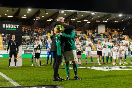 Jönköpings Södras Fredric Fendrich och ordförande Mats