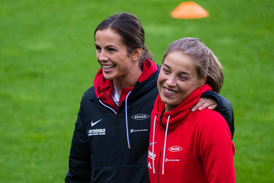 Tuva Hansen and Rikke Bogetveit Nygard of Brann
