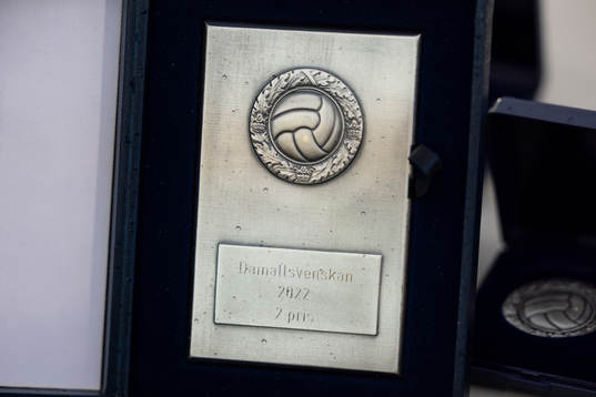 Damallsvenskan 2022 silverplakat