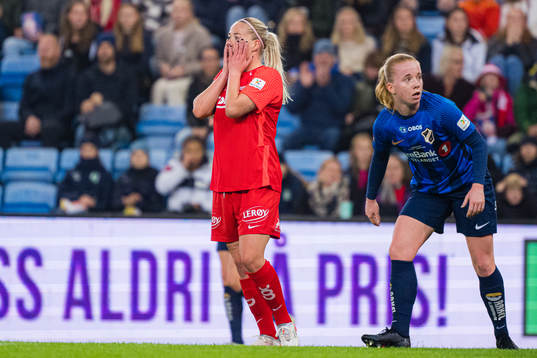 Therese Sessy Åsland of Brann reacts