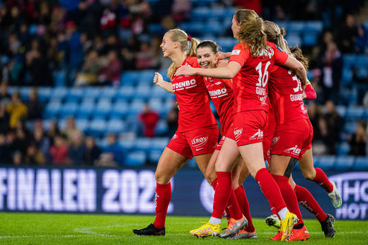 XXX during the women’s cup final match between Brann and