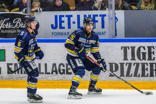 HV71s Victor Sjöholm och HV71s Radan Lenc