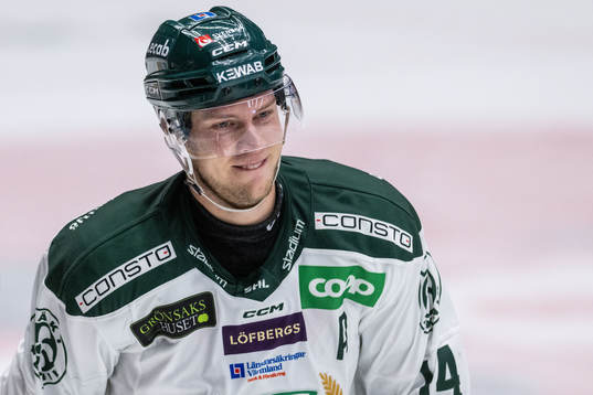 Färjestads Victor Ejdsell jublar