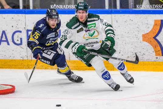 HV71s Radan Lenc och Färjestads Mattias Göransson