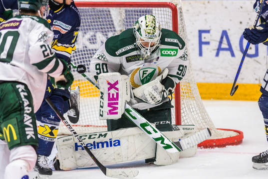 Färjestads målvakt Matthew Tomkins