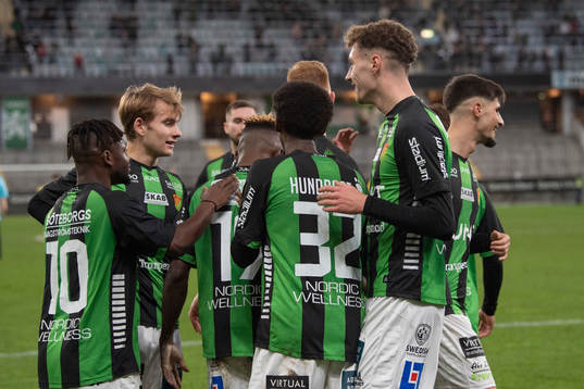 GAIS spelare jublar