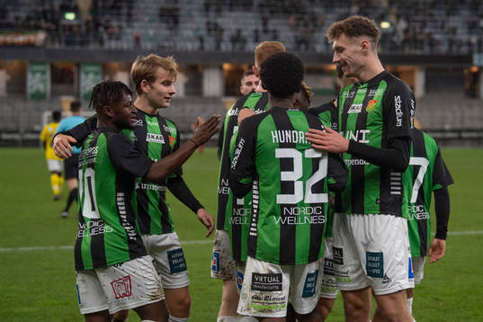 GAIS spelare jublar