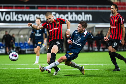Brommapojkarnas Amadeus Sögaard och Örgrytes Isak