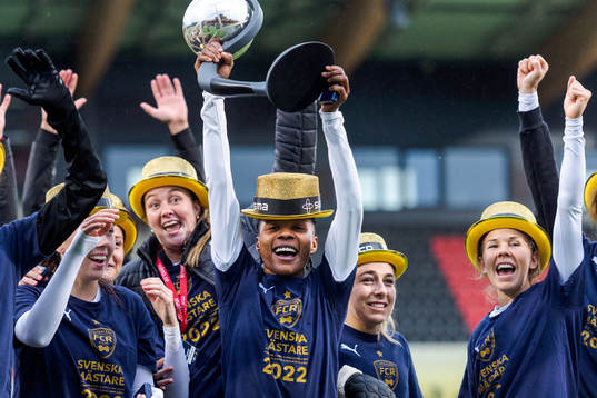 FC Rosengård jublar med Kronprinsessan Victorias pokal