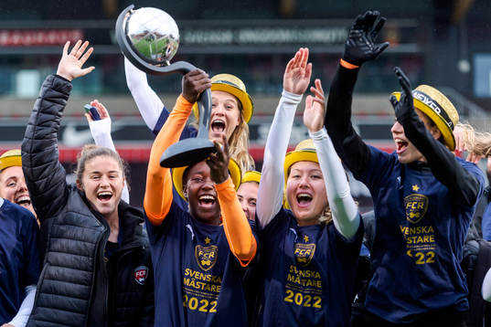 FC Rosengård jublar med Kronprinsessan Victorias pokal