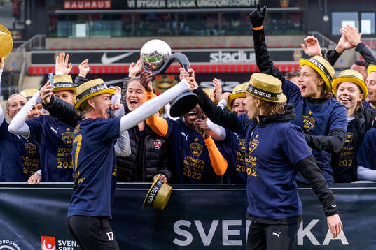 FC Rosengård jublar med Kronprinsessan Victorias pokal