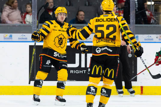 Skellefteås Andreas Wingerli jublar