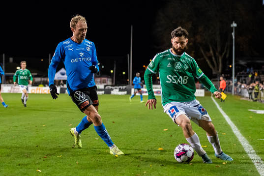 Halmstads Villiam Dahlström  och Brages Jonathan Syberg