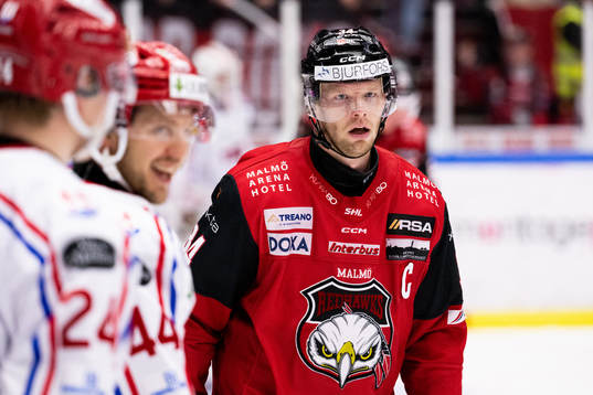 Malmö Redhawks Carl Söderberg deppar