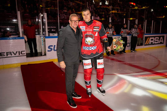 Malmö Redhawks klubbchef Patrik Sylvegård och Fredrik