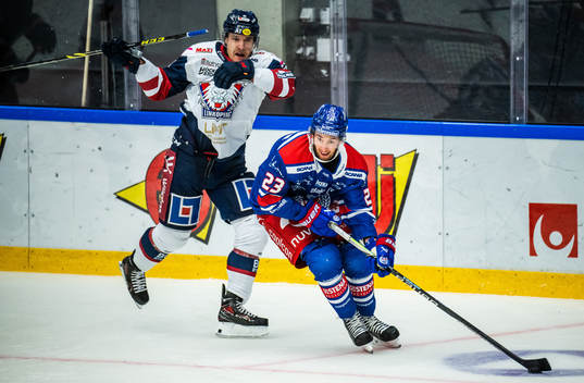 Linköpings Patrick Russell och Oskarshamns Blaine Byron