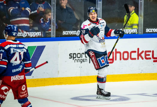 Linköpings Patrick Russell jublar