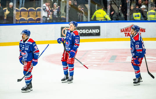 Oskarshamns Cameron Brace, Anthon Eriksson och Blaine Byron